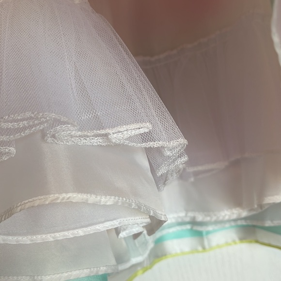 NWOT Rare Editions Pastel Striped Party Dress - Picture 8 of 8